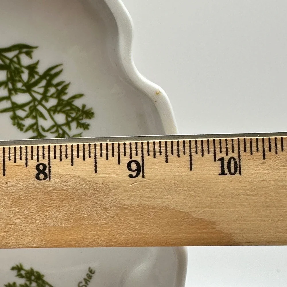 Taste Setter Herb Garden Ovenware Scalloped Quiche Tart Dish Japan Ceramic 9.5